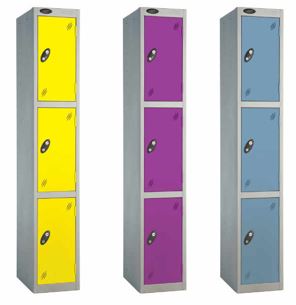 Three Tier Steel Lockers 1