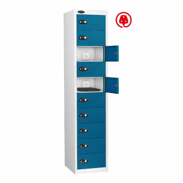 8 Compartment Recharging Laptop Locker - 1