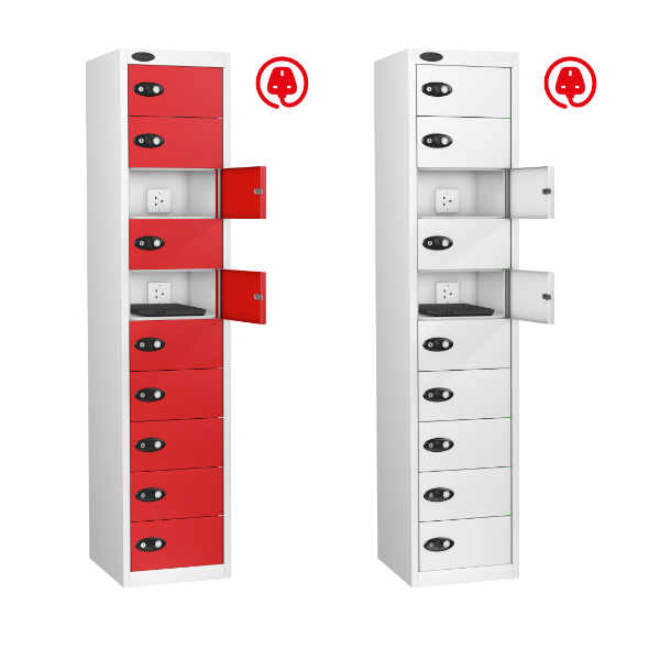 8 Compartment Recharging Laptop Locker - 3