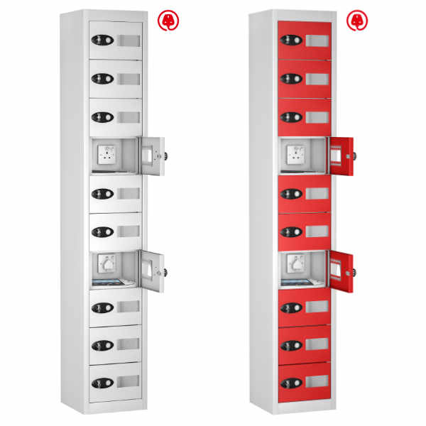 8 Compartment Recharging Laptop Locker - 1