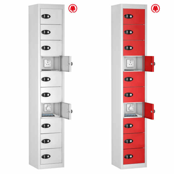 8 Compartment Recharging Laptop Locker - 5