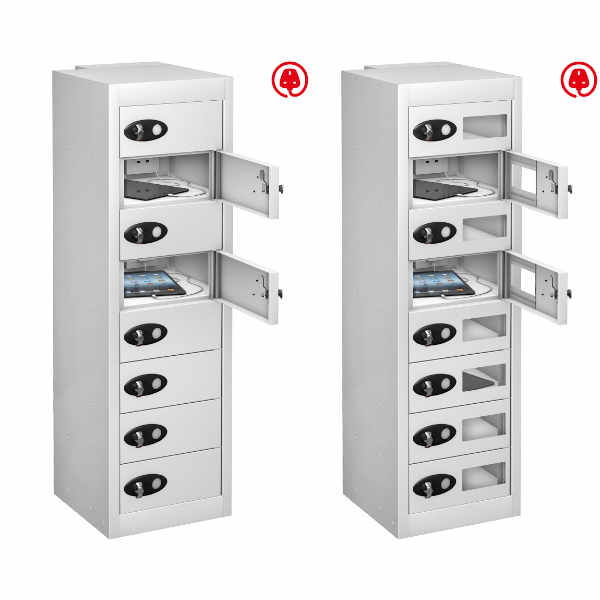 8 Compartment Recharging Laptop Locker - 1