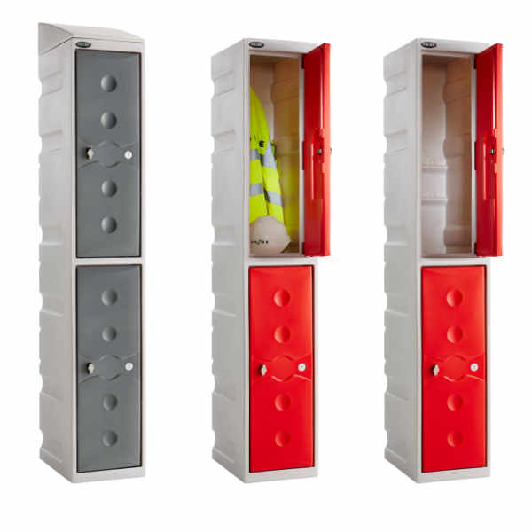 4 Tier Plastic School Locker - 2