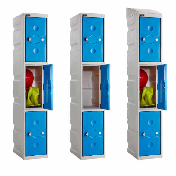 3 Tier Plastic Gym Locker - 1