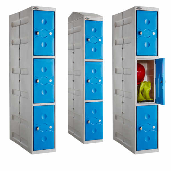 3 Tier Plastic Gym Locker - 2