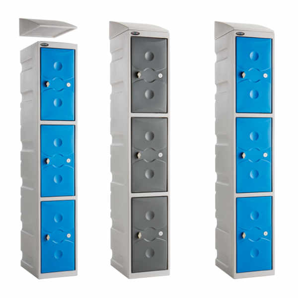 3 Tier Plastic Gym Locker - 3