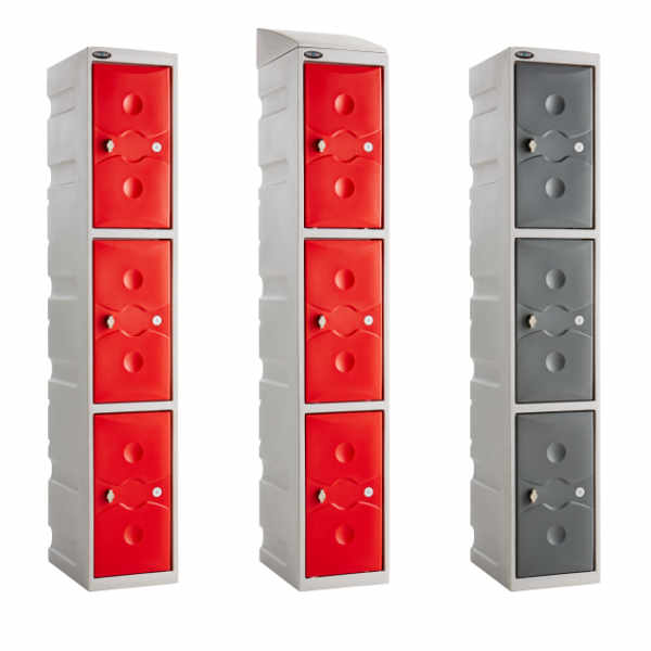 3 Tier Plastic Gym Locker - 4