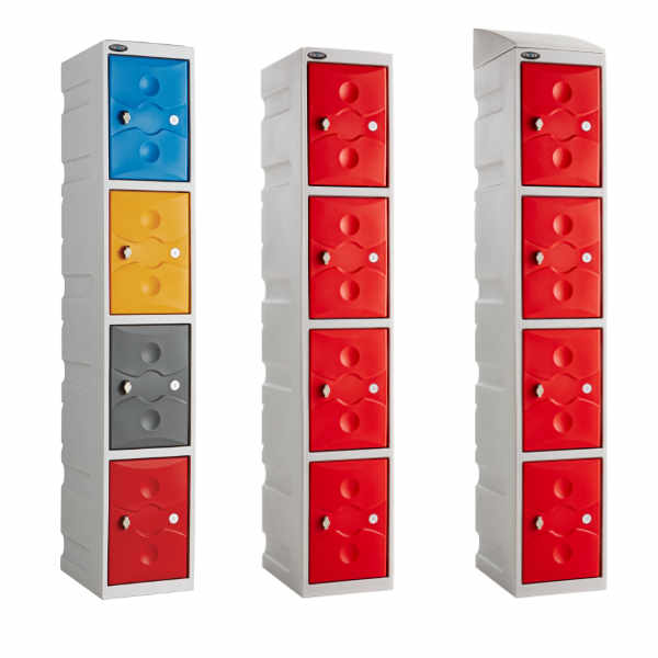 4 Tier Plastic School Locker - 2