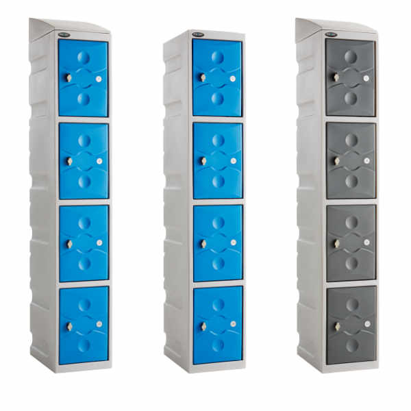 4 Tier Plastic School Locker - 3