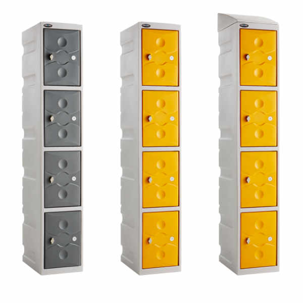 4 Tier Plastic School Locker - 4